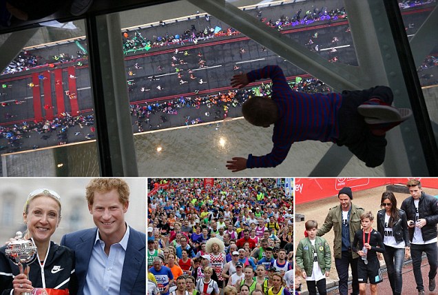 Bocah Saksikan London Marathon di Lantai Kaca Tower Bridge